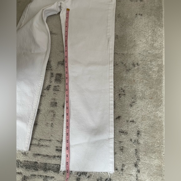Zara size 0 NWT Straight Leg White Jeans - Picture 7 of 7